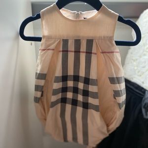 Burberry Baby Girl Onesie Size: 3M